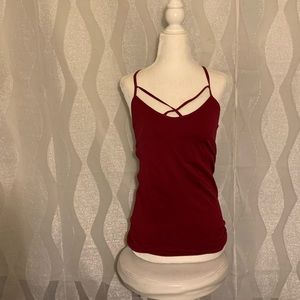 Burgundy Work out tank top